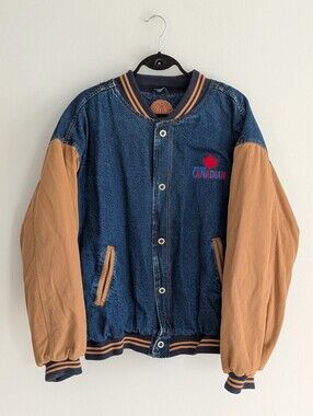 Vintage 90s Molson Canadian Varsity Jacket by Stormtech L